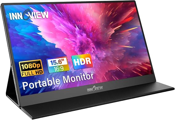 InnoView 15.6" FHD 1080p Portable Monitor — USB-C/HDMI