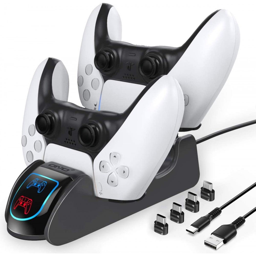 Station de charge OIVO pour manettes PS5 DualSense — double chargeur