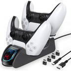 Station de charge OIVO pour manettes PS5 DualSense — double chargeur