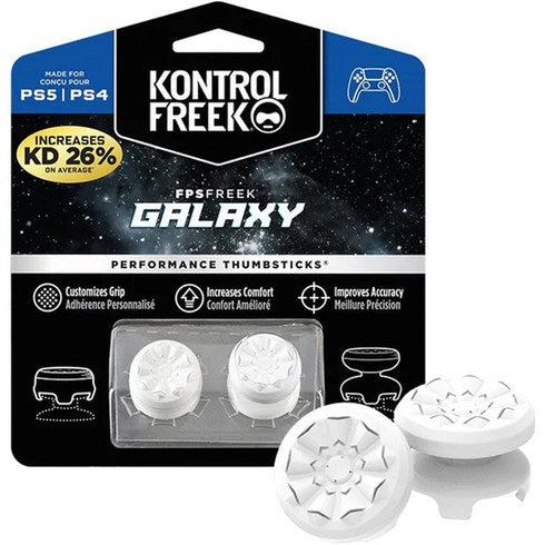 KontrolFreek FPS Freek Galaxy White — embouts joysticks PS4/PS5