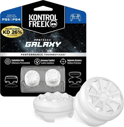 KontrolFreek FPS Freek Galaxy White — embouts joysticks PS4/PS5