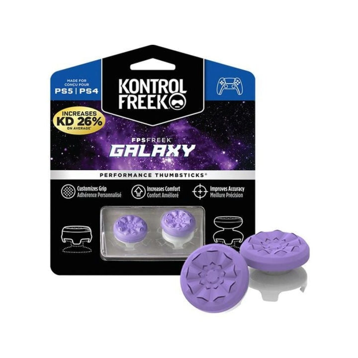 KontrolFreek FPS Freek Galaxy Purple — embouts joysticks PS4/PS5