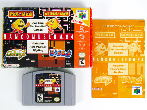 Namco Museum 64 – Nintendo 64 (N64) – Jeu d'occasion complet en boîte