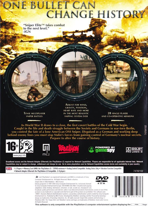 Sniper Elite — PS2
