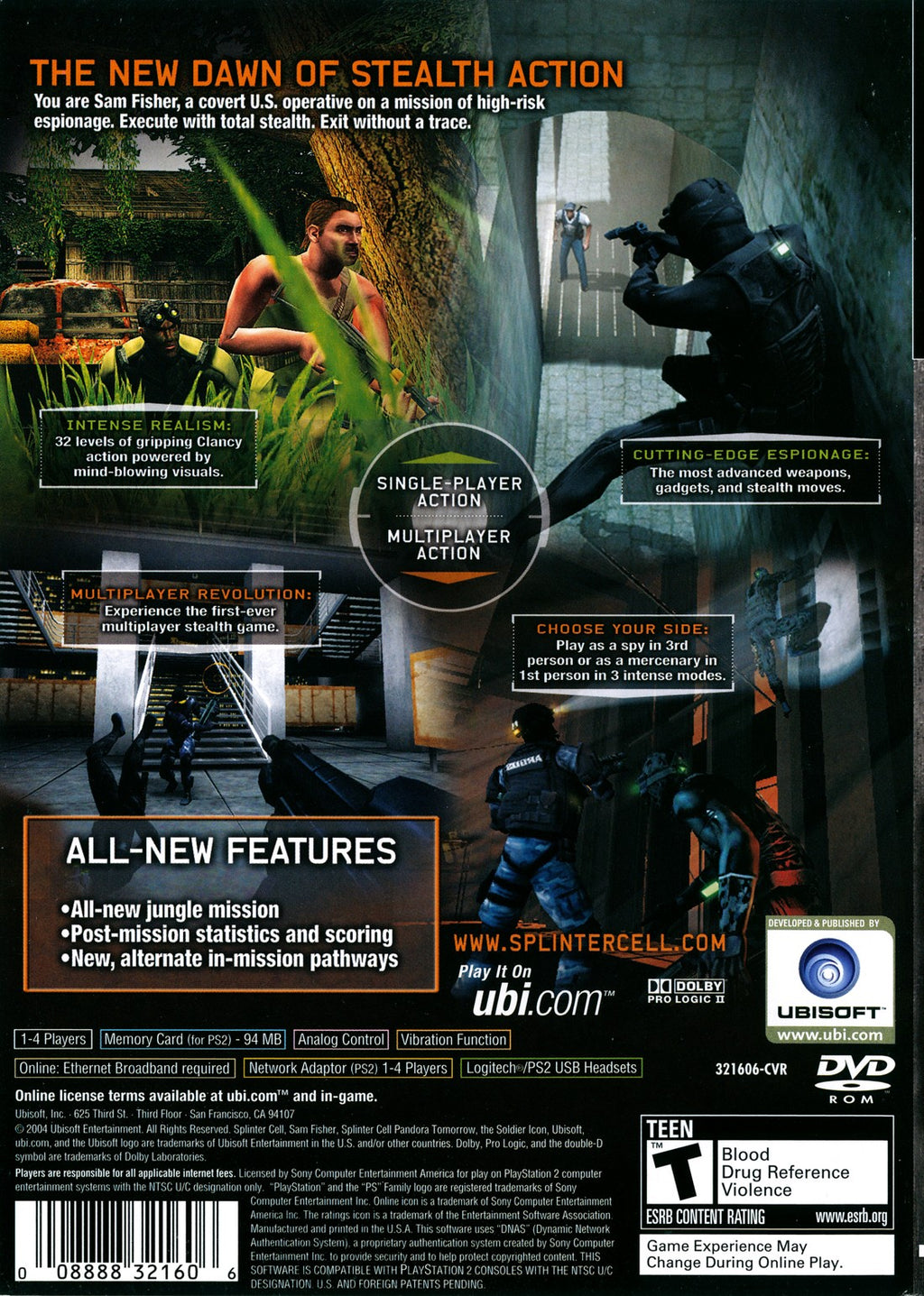 Splinter Cell: Pandora Tomorrow — PS2